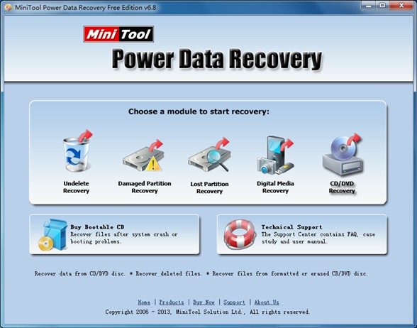 Recover files from CD