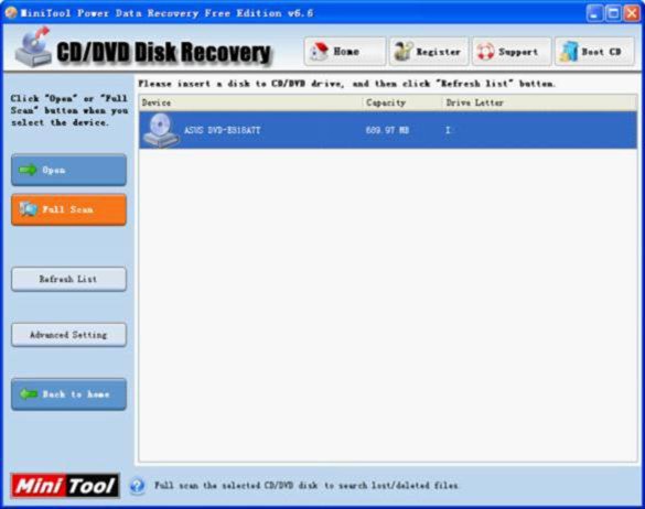 Recovering Lost Data from CD1