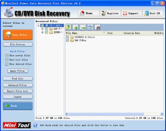 Recovering Lost Data from CD2