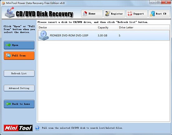 Select-CD-to-recover-lost-files